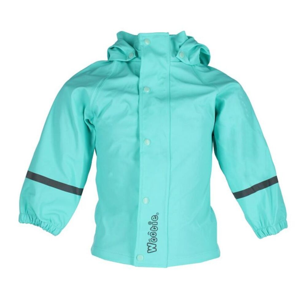 Wootie Little Girl's Solid Color Hooded Rain Coat by Wootie